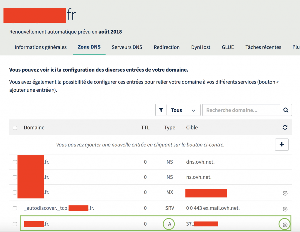 ovh dns