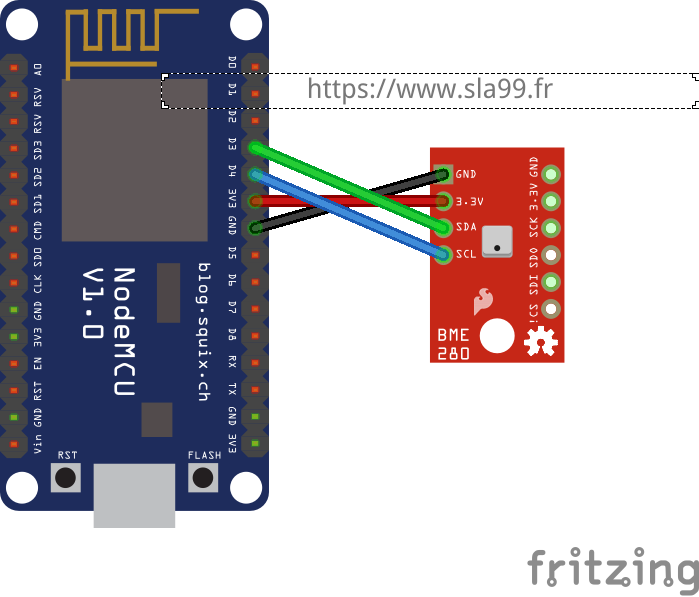 Fabriquer une sonde de température connectée wifi avec nodemcu et MQTT et  la lire dans Jeedom